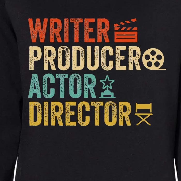 Writer Producer Actor Director Retro Film Filmmaking Womens California Wash Sweatshirt