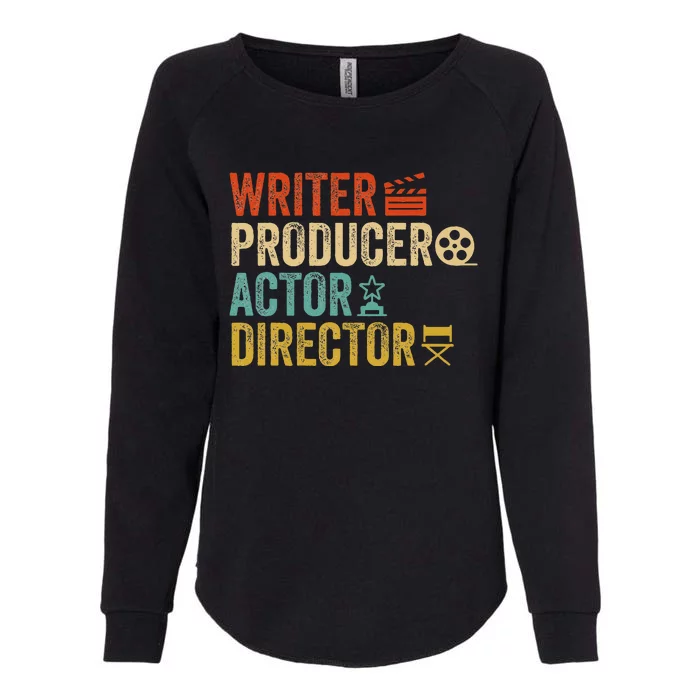 Writer Producer Actor Director Retro Film Filmmaking Womens California Wash Sweatshirt