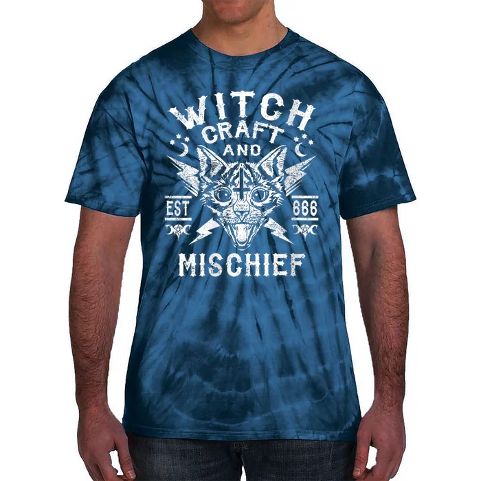 Wiccan Pagan And Occult Clothing. Wicca Cat Tie-Dye T-Shirt