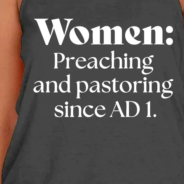 Women Preaching And Pastoring Since Ad 1 Women's Knotted Racerback Tank