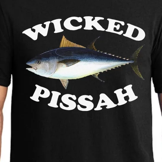 Wicked Pissah Bluefin Tuna Illustration Fishing Angler Gear Pajama Set