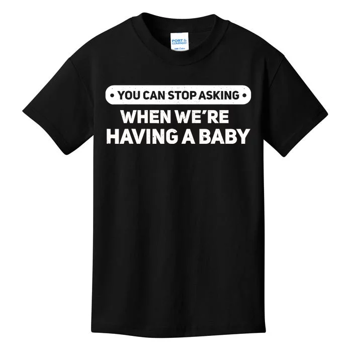 WeRe Pregnant But Mostly Her Matching Baby Announcement Kids T-Shirt