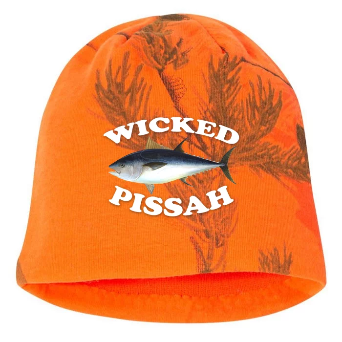 Wicked Pissah Bluefin Tuna Illustration Fishing Angler Gear Gift Kati - Camo Knit Beanie