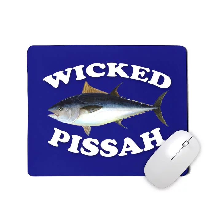 Wicked Pissah Bluefin Tuna Illustration Fishing Angler Gear Gift Mousepad