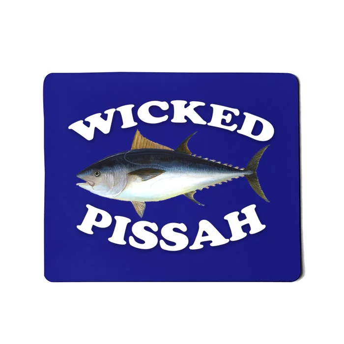 Wicked Pissah Bluefin Tuna Illustration Fishing Angler Gear Gift Mousepad