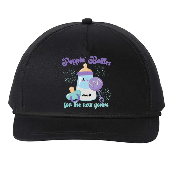 Wo Poppin Bottles For New Years Labor And Delivery Nurse Snapback Five-Panel Rope Hat