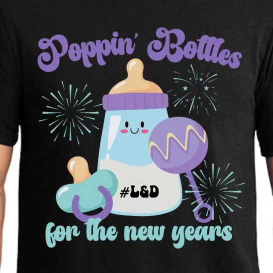 Wo Poppin Bottles For New Years Labor And Delivery Nurse Pajama Set