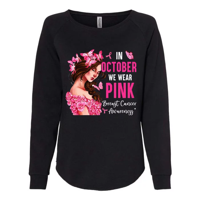 Wear Pink Breast Cancer Awareness Warrior  Pink Ribbon Womens California Wash Sweatshirt