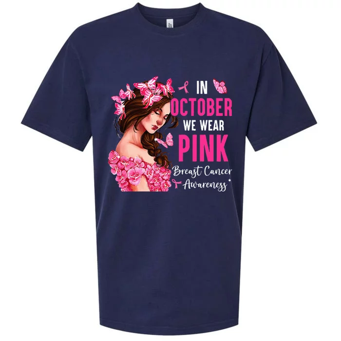 Wear Pink Breast Cancer Awareness Warrior  Pink Ribbon Sueded Cloud Jersey T-Shirt