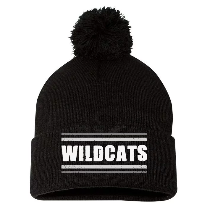 Wildcats Pride Clarksville Vintage Stripes Sweat Pom Pom 12in Knit Beanie