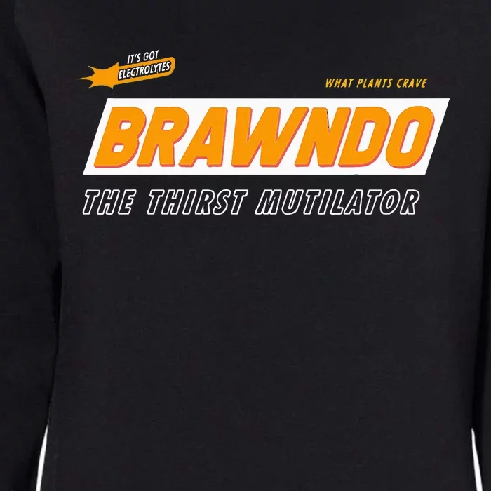 What Plants Crave Brawndo Womens California Wash Sweatshirt