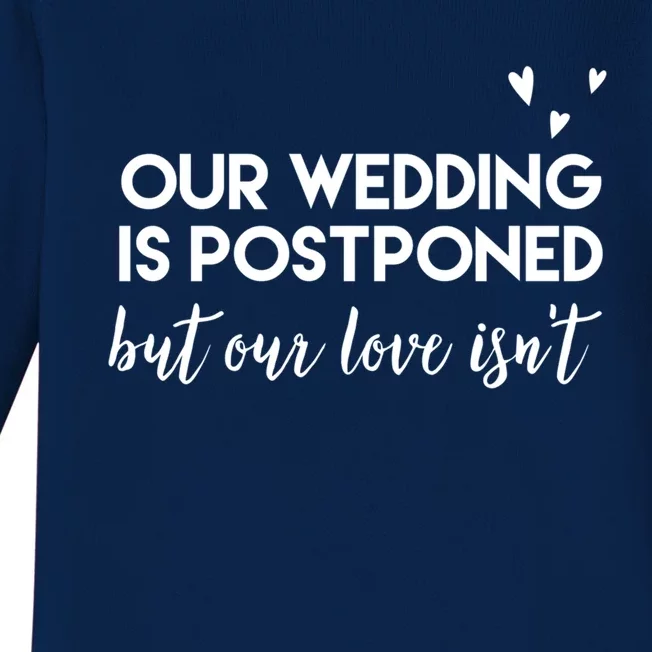 Wedding Postponed Cute Funny Gift For Bride And Groom Great Gift Baby Long Sleeve Bodysuit