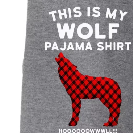 Wolf Pajama Cute Christmas Gift For Wolf Lovers Doggie 3-End Fleece Hoodie