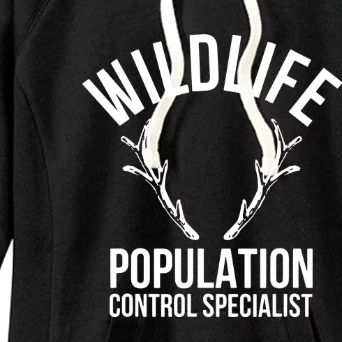 Wildlife Population Control Specialist Deer Hunting Women's Fleece Hoodie