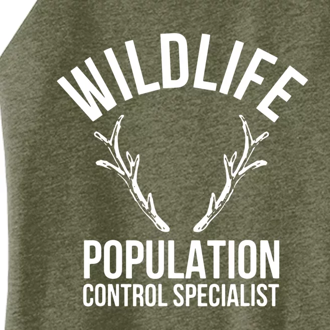 Wildlife Population Control Specialist Deer Hunting Women’s Perfect Tri Rocker Tank