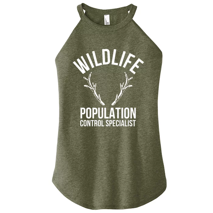 Wildlife Population Control Specialist Deer Hunting Women’s Perfect Tri Rocker Tank