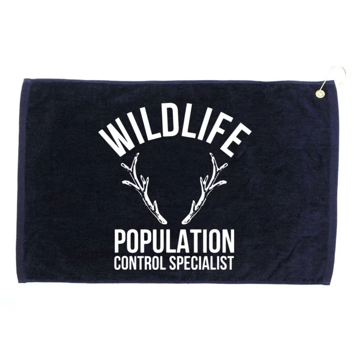 Wildlife Population Control Specialist Deer Hunting Grommeted Golf Towel