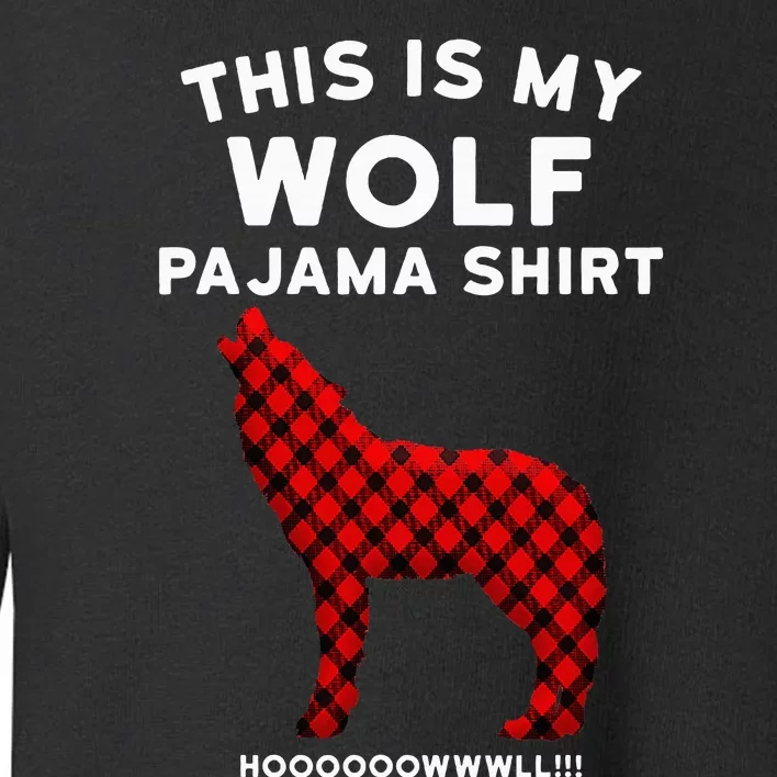 Wolf Pajama Cute Christmas Gift For Wolf Lovers Toddler Sweatshirt