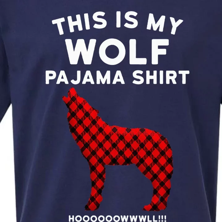 Wolf Pajama Cute Christmas Gift For Wolf Lovers Sueded Cloud Jersey T-Shirt