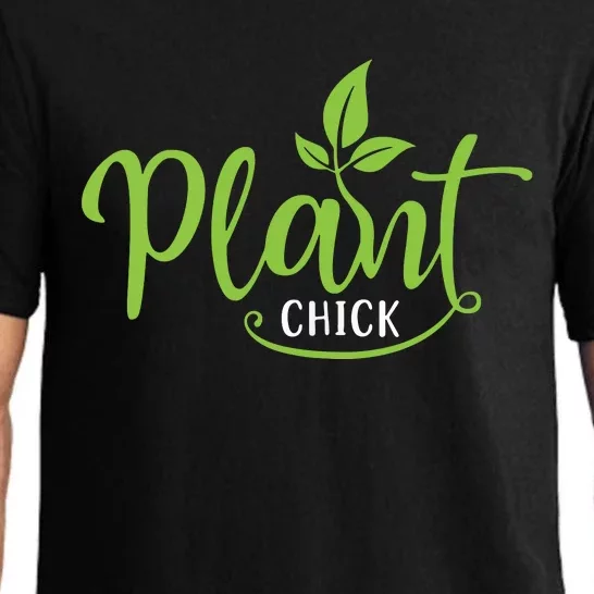 Womens Plant Chick Vegan Vegetarian Pajama Set