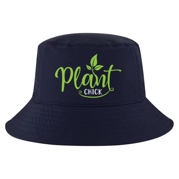 Womens Plant Chick Vegan Vegetarian Cool Comfort Performance Bucket Hat