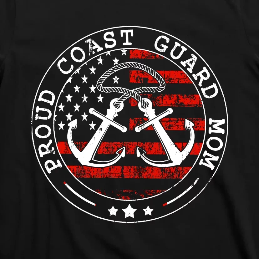 Wo Proud Coast Guard Mom Us Military Mothers Day Wo T-Shirt