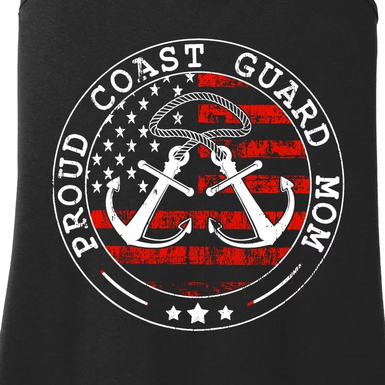 Wo Proud Coast Guard Mom Us Military Mothers Day Wo Ladies Essential Tank