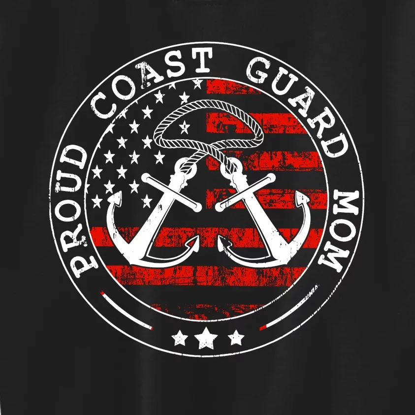 Wo Proud Coast Guard Mom Us Military Mothers Day Wo Kids Sweatshirt