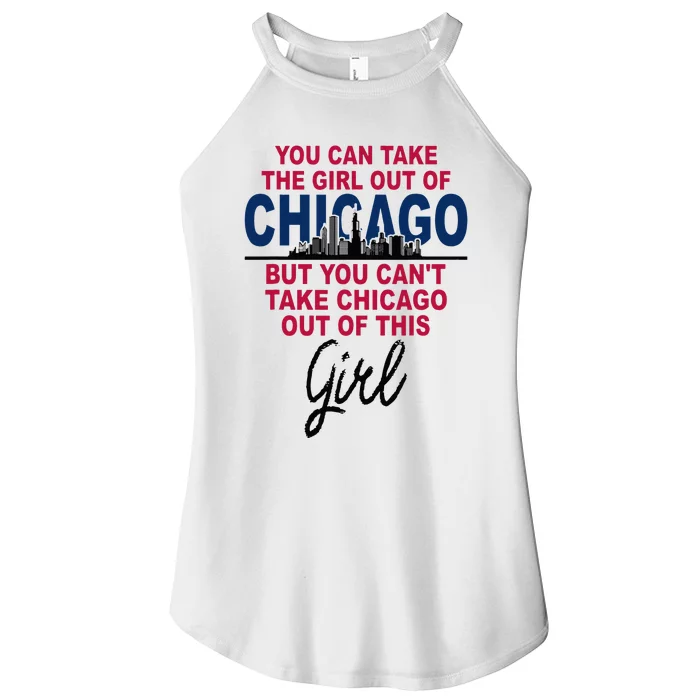 Womens Proud Chicago Chicago Girl Moved From Chicago Women’s Perfect Tri Rocker Tank