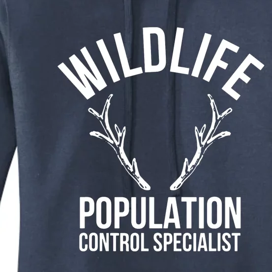 Wildlife Population Control Specialist Deer Hunting Women's Pullover Hoodie