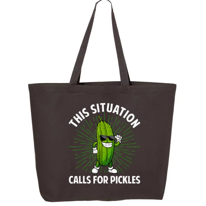 Women Pickle Cucumber Dill Pickle Lover Gift 25L Jumbo Tote