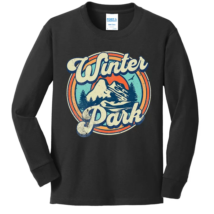 Winter Park Colorado Kids Long Sleeve Shirt