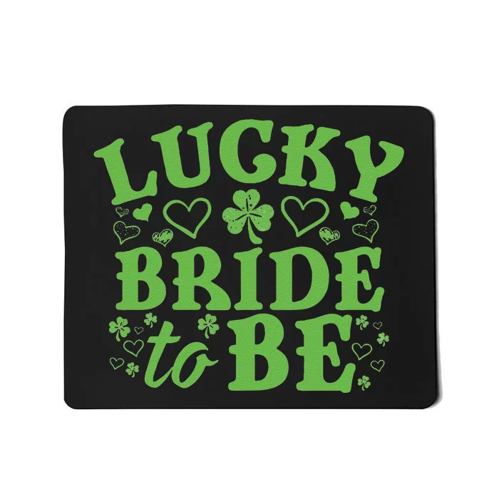 WoSt. Patrick's Day Green Shamrock Heart Wedding Gift Mousepad