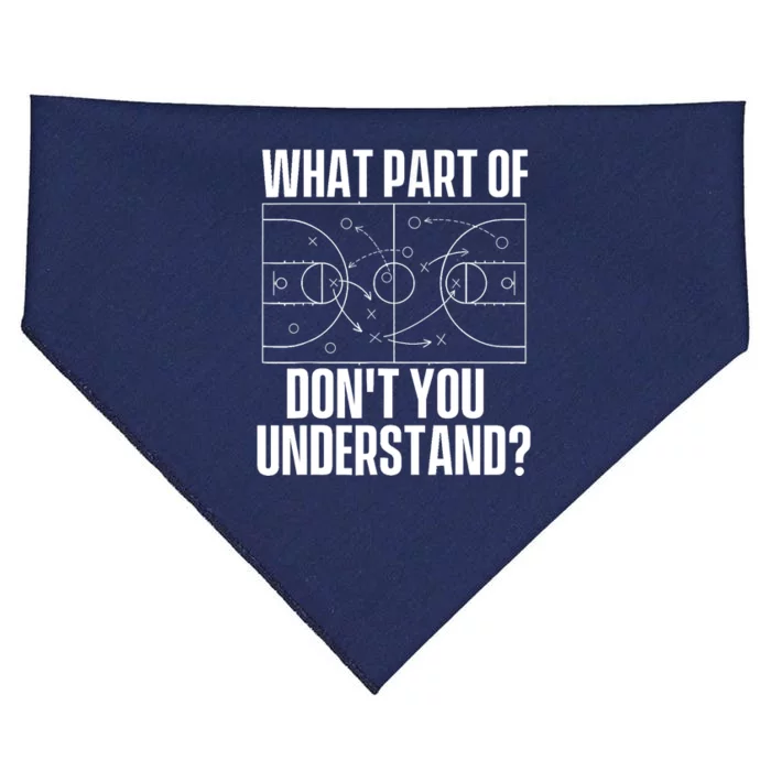 What Part Don't You Understand - Basketball Coach USA-Made Doggie Bandana