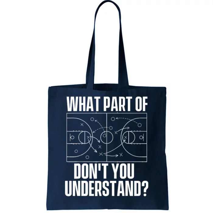 What Part Don't You Understand - Basketball Coach Tote Bag