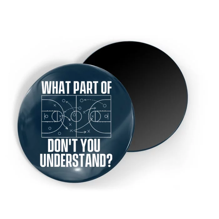 What Part Don't You Understand - Basketball Coach Magnet