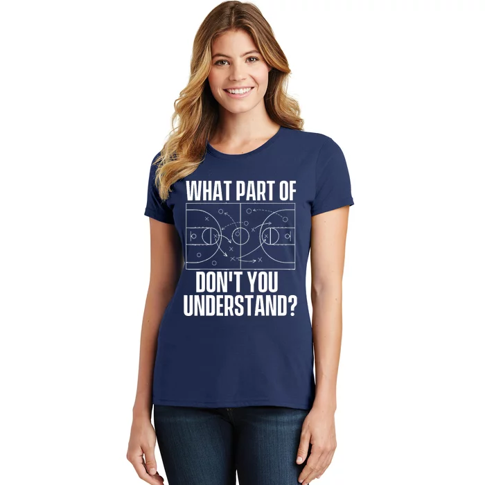 What Part Don't You Understand - Basketball Coach Women's T-Shirt