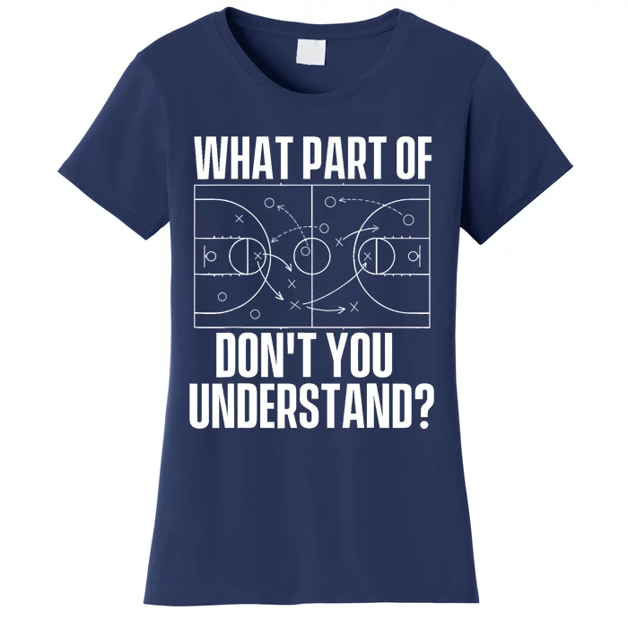 What Part Don't You Understand - Basketball Coach Women's T-Shirt