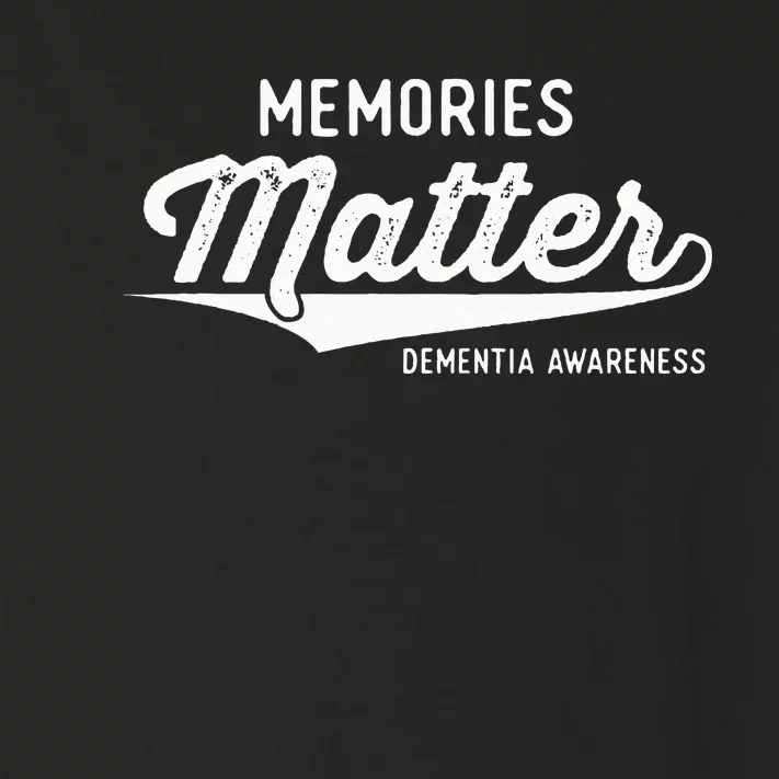 Wear Purple Dementia Awareness Gifts Memories Matter Toddler Long Sleeve Shirt