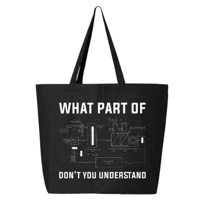 What Part DonT You Understand Ac Tech Funny Hvac Technician 25L Jumbo Tote