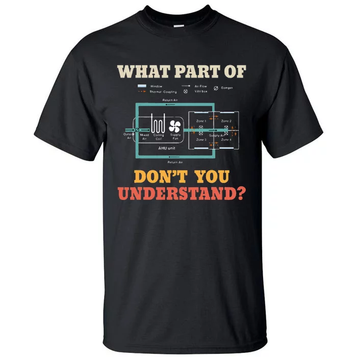 What Part Dont You Understand Funny Hvac Installer Tall T-Shirt