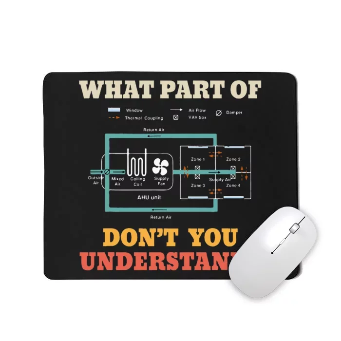 What Part Dont You Understand Funny Hvac Installer Mousepad