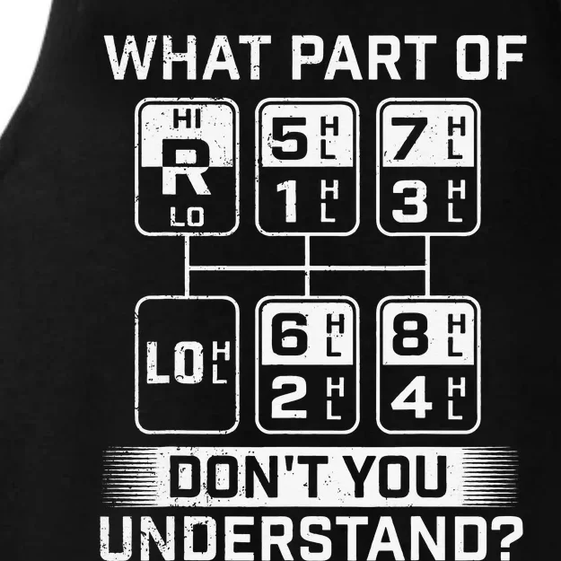 What Part Don't You Understand Trucker Semi Truck Driver Ladies Tri-Blend Wicking Tank