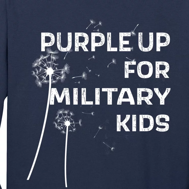 Wear Purple Dandelion Wishes Tall Long Sleeve T-Shirt