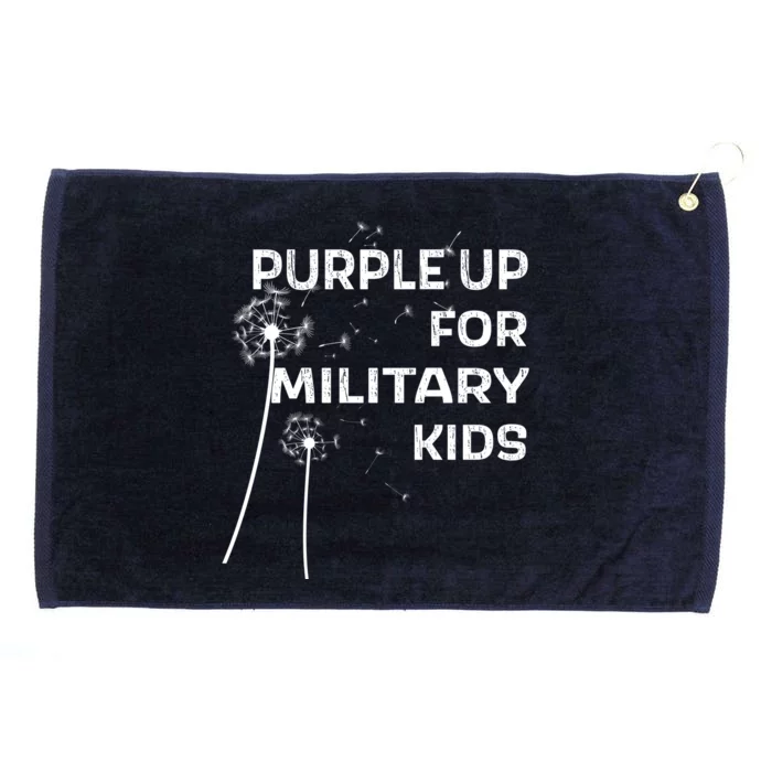 Wear Purple Dandelion Wishes Grommeted Golf Towel