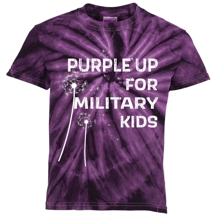 Wear Purple Dandelion Wishes Kids Tie-Dye T-Shirt