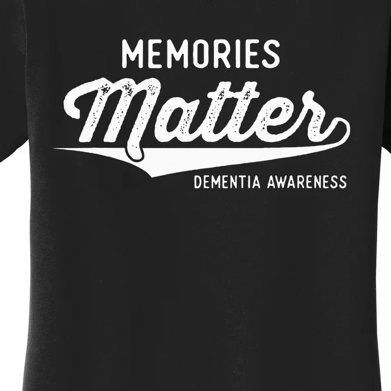 Wear Purple Dementia Awareness Gifts Memories Matter Women's T-Shirt