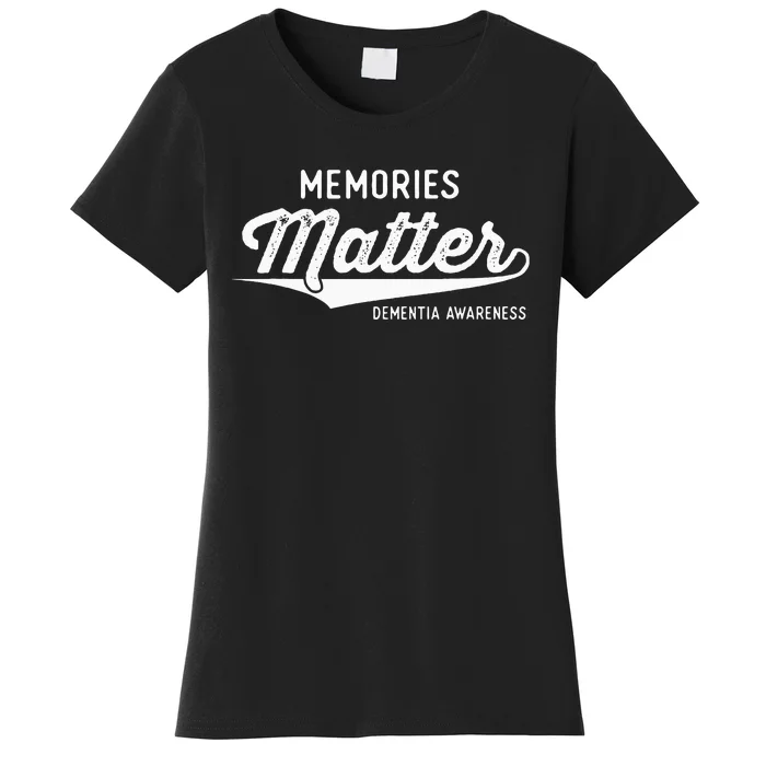 Wear Purple Dementia Awareness Gifts Memories Matter Women's T-Shirt