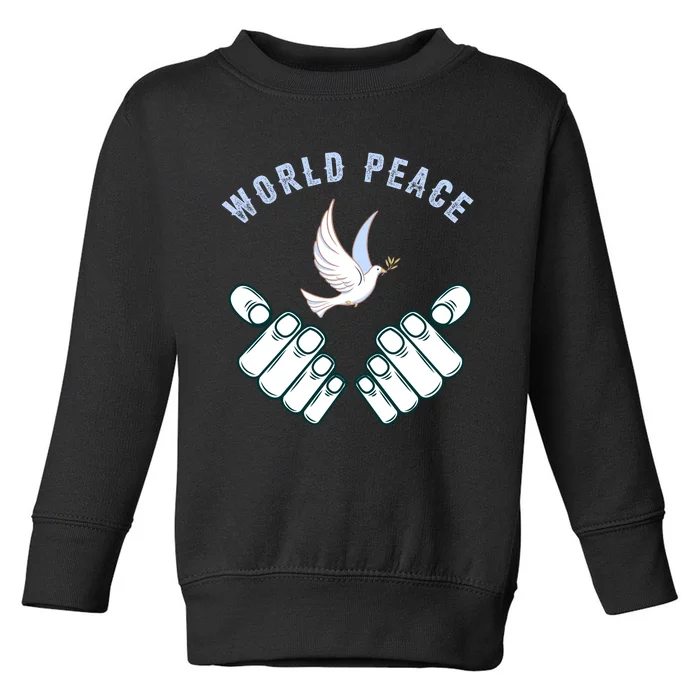 World Peace Emblem Toddler Sweatshirt