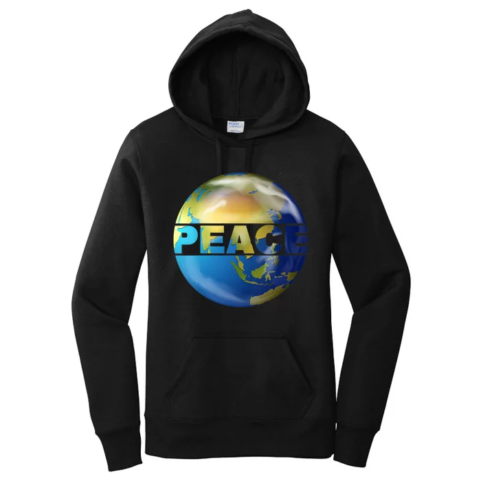 World Peace Earth Day Conscious Humanity Love & Kindness Women's Pullover Hoodie